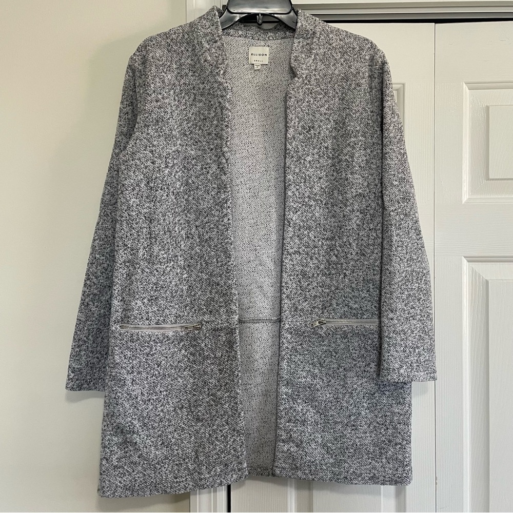 Ellison Sweater Cardigan Zipper Pockets Size Small